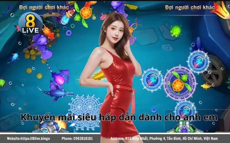 Quái Vật Đại Dương 8LIVE - Game bắn cá đổi thưởng đẳng cấp 4 Khuyến mãi Quái Vật Đại Dương 8Live
