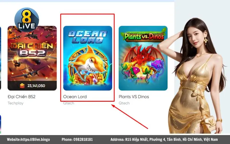 Cách tham gia chơi Ocean Lord 8Live